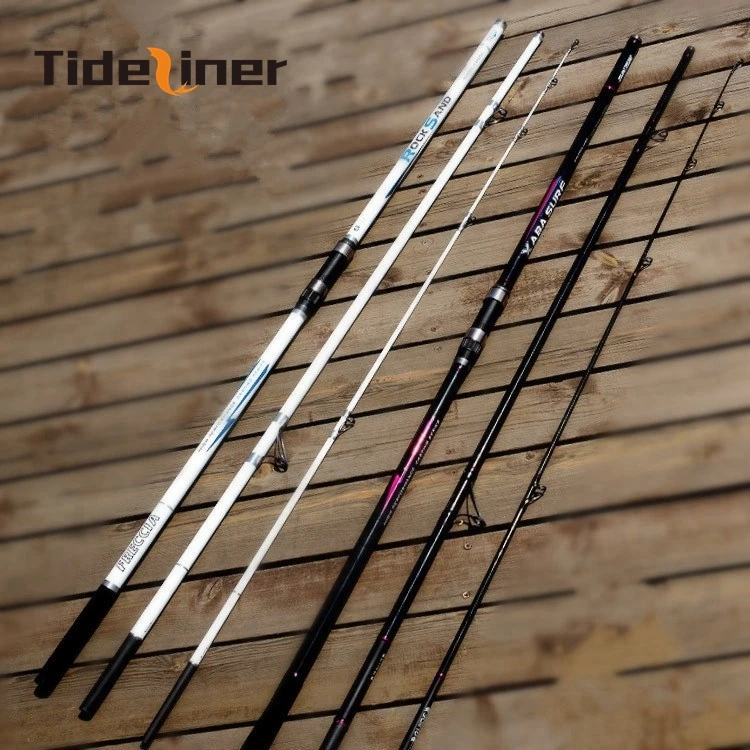 

Tideliner 4.2m spinning surf fishing rod rock Distance Throwing surf casting carbon fiber Fishing Rods pole Lure Weight 80-200g