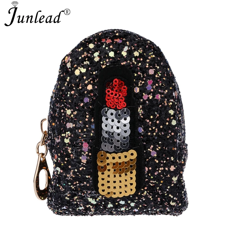 Junlead New Sparkly Sequins Lipstick Coin Purse Women Gold Pocket Change Wallet For Girl Key Chains Cute Fashion Card Coin Purse
Junlead New Sparkly Sequins Lipstick Coin Purse Women Gold Pocket Change Wallet For Girl Key Chains Cute Fashion Card Coin Purse
