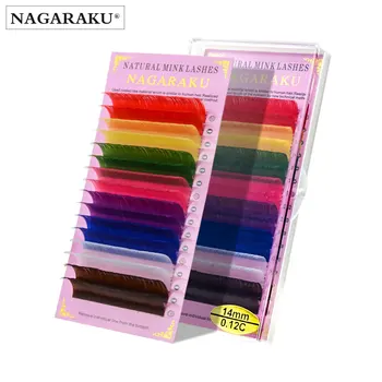 NAGARAKU Rainbow Colored Eyelashes Makeup 16 Rows tray 8 Colors Colorful Eyelash Extension Macaron Color High Quality Faux Cils
NAGARAKU Rainbow Colored Eyelashes Makeup 16 Rows tray 8 Colors Colorful Eyelash Extension Macaron Color High Quality Faux Cils