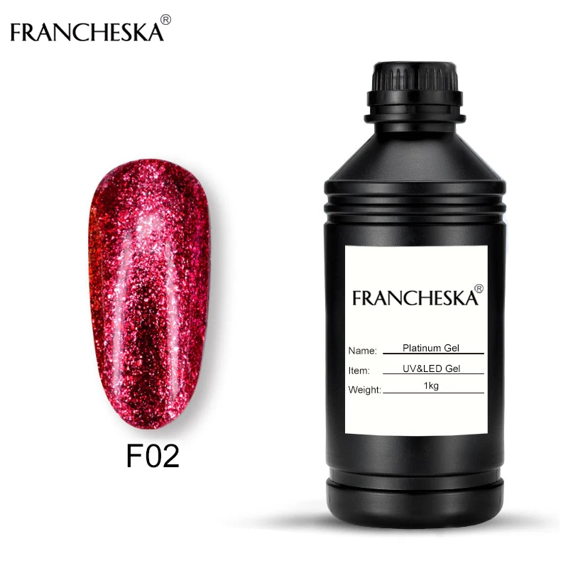 glitter platinum gel F02