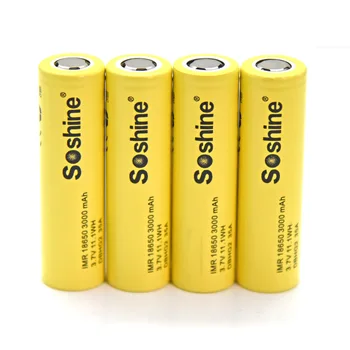 4Pcs Soshine IMR 18650 3.7V 11.1WH 3000mAh DBHG2 35A Li-ion Rechargeabale Battery with Battery box case
4Pcs Soshine IMR 18650 3.7V 11.1WH 3000mAh DBHG2 35A Li-ion Rechargeabale Battery with Battery box case