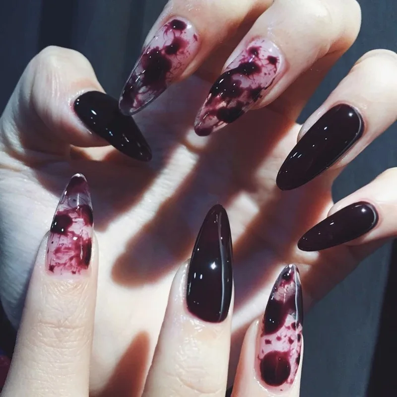 new 24pcs/set pointed fashion Japanese resin Nail Art False Fake Nail Tips With a tube of Glue finished nail Manicure decoration
new 24pcs/set pointed fashion Japanese resin Nail Art False Fake Nail Tips With a tube of Glue finished nail Manicure decoration