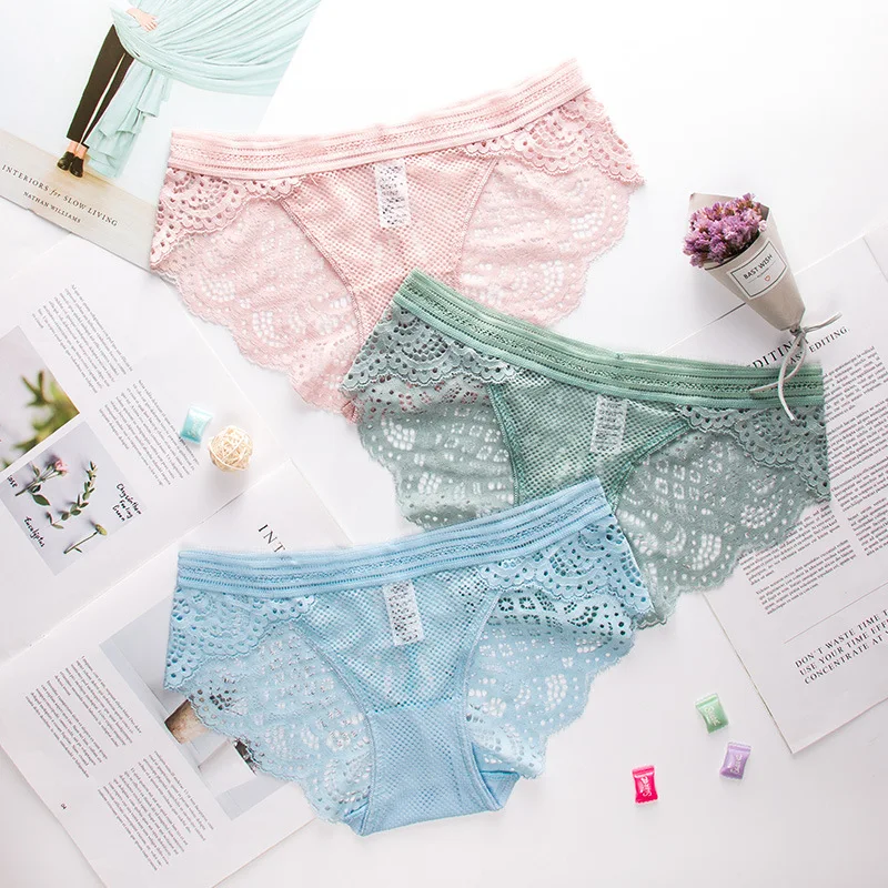 Roseheart Women Fashion Green Pink Blue Mesh Cotton Lace Trim Low Waist Panties Underwear Lingerie Briefs 3 Piece 3 Color M L
Roseheart Women Fashion Green Pink Blue Mesh Cotton Lace Trim Low Waist Panties Underwear Lingerie Briefs 3 Piece 3 Color M L