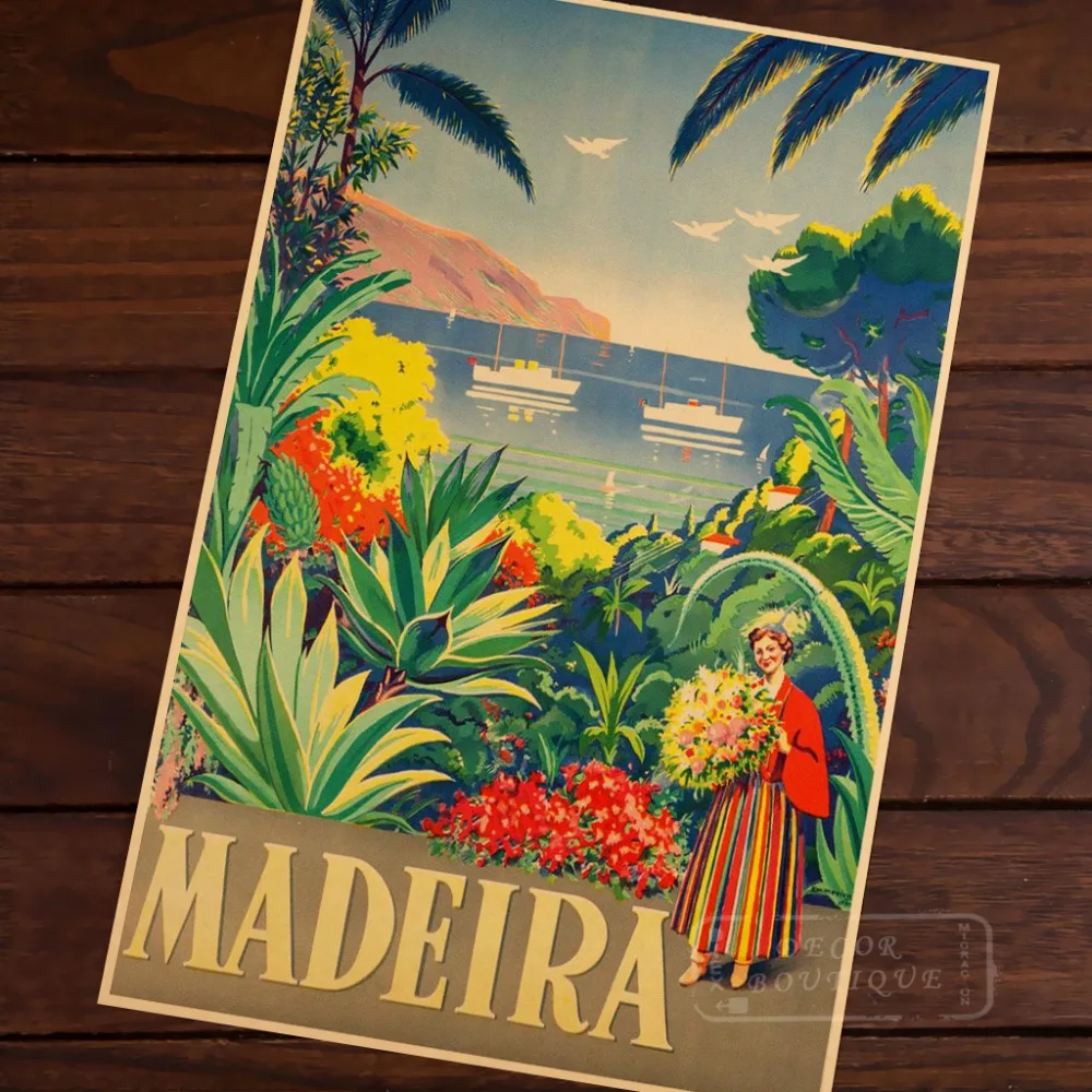 Portugal Madeira Island Scenic Map Vintage Travel Poster Classic Retro Decorative Wall Canvas Sticker Home Bar Poster Home Decor
Portugal Madeira Island Scenic Map Vintage Travel Poster Classic Retro Decorative Wall Canvas Sticker Home Bar Poster Home Decor