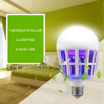 wongshi 2Modes Mosquito Killer LED Bulb 220V 15W LED Bug Zapper Lamp E27 Insect Mosquito Repeller Night Lighting Killing Fly Bug
wongshi 2Modes Mosquito Killer LED Bulb 220V 15W LED Bug Zapper Lamp E27 Insect Mosquito Repeller Night Lighting Killing Fly Bug