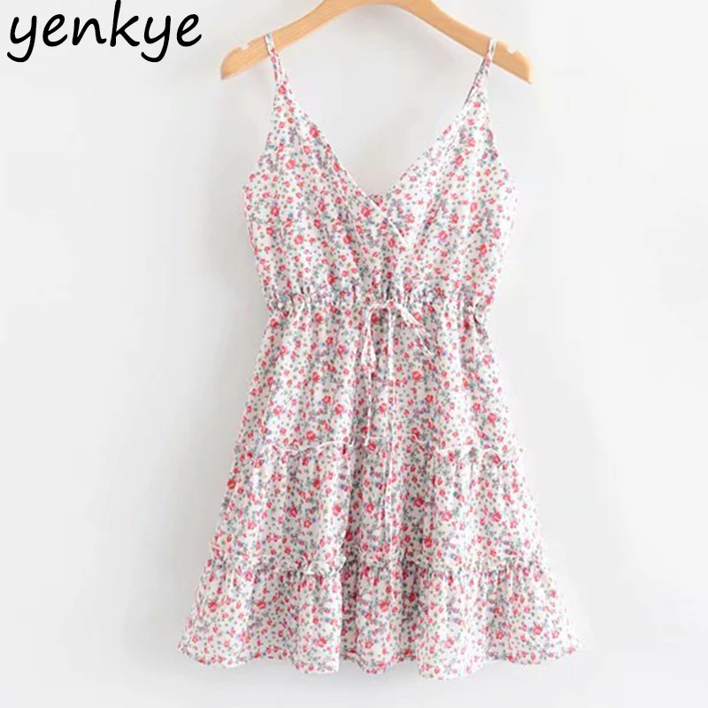 Sexy Spaghetti Strap Summer Dress 2019 Women Sweet Floral Print Beach Dress Lady V Neck Sleeveless Mini A-line Dress SYJZ220
Sexy Spaghetti Strap Summer Dress 2019 Women Sweet Floral Print Beach Dress Lady V Neck Sleeveless Mini A-line Dress SYJZ220