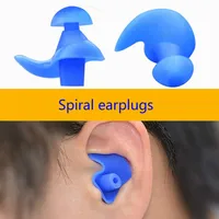 1 Pair Soft Ear Plugs Environmental Silicone Waterproof Dust-Proof Earplugs Diving Water Sports Swimming Accessories image