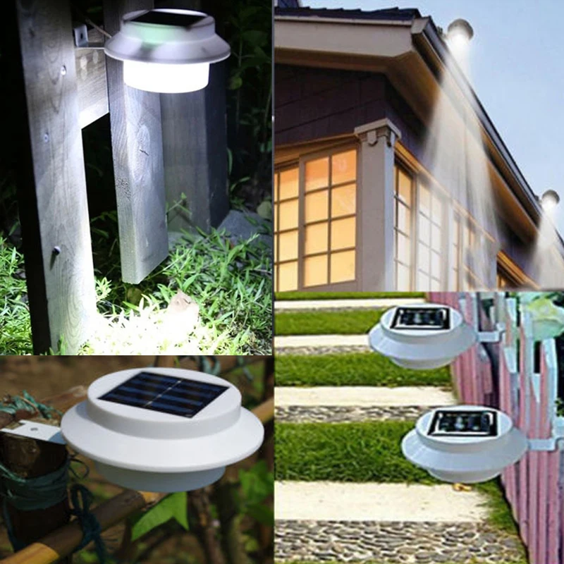 NEW IP4 Outdoor Lighting Solar lamp Powered 3 LED Wall Path Landscape Garden Fence Gutter Light Lamps without battery
NEW IP4 Outdoor Lighting Solar lamp Powered 3 LED Wall Path Landscape Garden Fence Gutter Light Lamps without battery