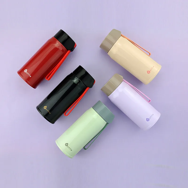 Colorful Thermal Insulation Water Bottles 310ML Portable With Rope 304 Stainless Steel Applicable For Outdoor Sport In Winter
Colorful Thermal Insulation Water Bottles 310ML Portable With Rope 304 Stainless Steel Applicable For Outdoor Sport In Winter