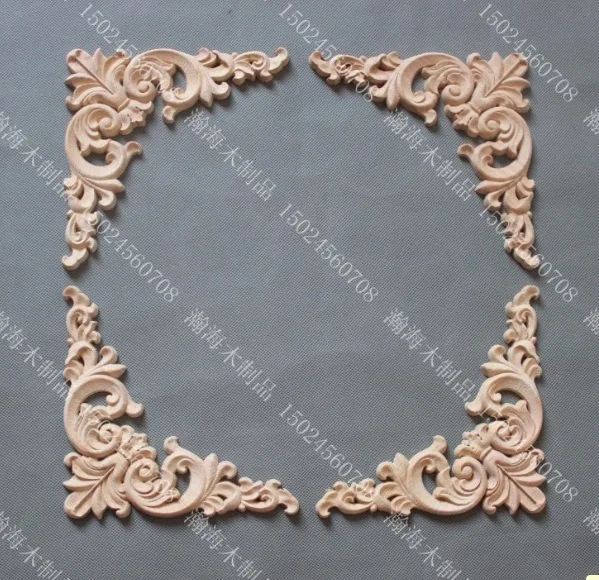 4Pieces/Lot 14x14x0.8cm Wood Decal European Furniture Accessories Solid Wood Trim
4Pieces/Lot 14x14x0.8cm Wood Decal European Furniture Accessories Solid Wood Trim