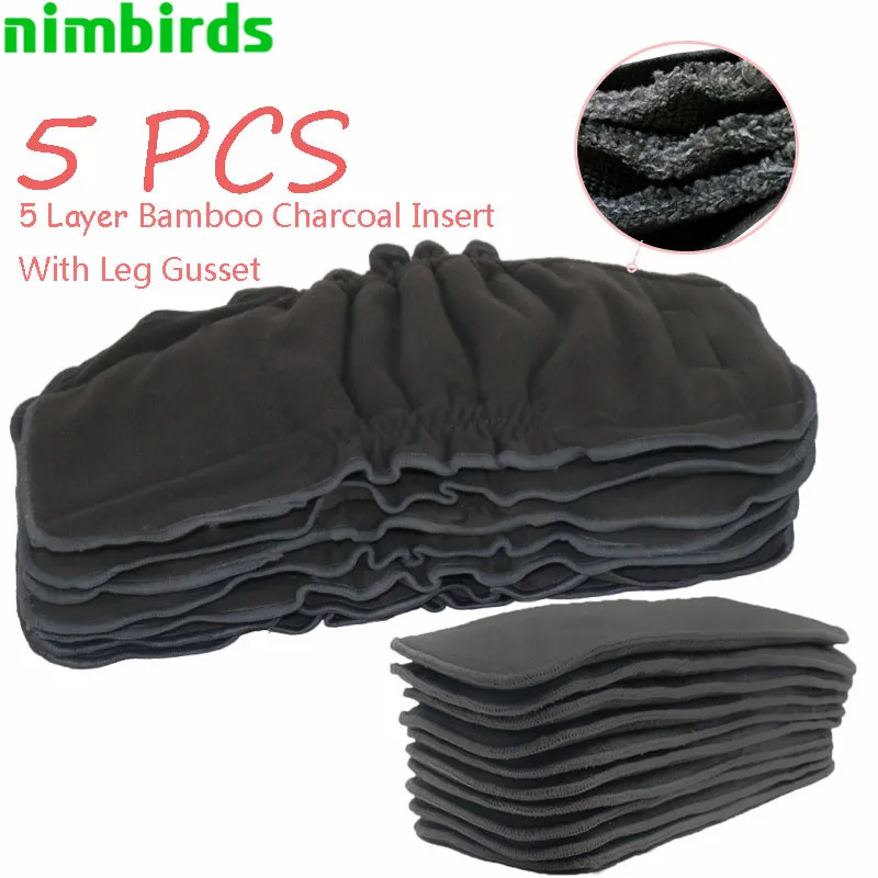 5 PCS Reusable Bamboo Charcoal Insert Baby Cloth Diaper Nappy, 5layer each Charcoal Diaper Insert Cloth Diaper Insert
5 PCS Reusable Bamboo Charcoal Insert Baby Cloth Diaper Nappy, 5layer each Charcoal Diaper Insert Cloth Diaper Insert