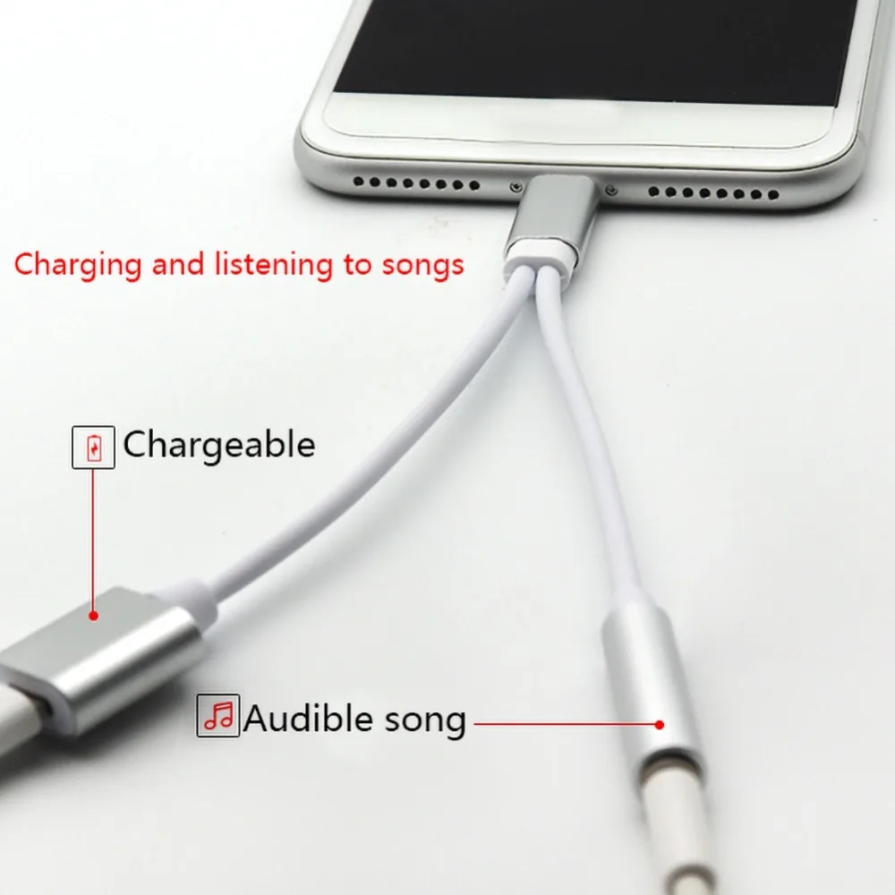 3.5mm Earphone Jack Adapter Phone Charger Charging Cable For iPhone for Lightning Phone Aux Audio Headphone Converter
3.5mm Earphone Jack Adapter Phone Charger Charging Cable For iPhone for Lightning Phone Aux Audio Headphone Converter