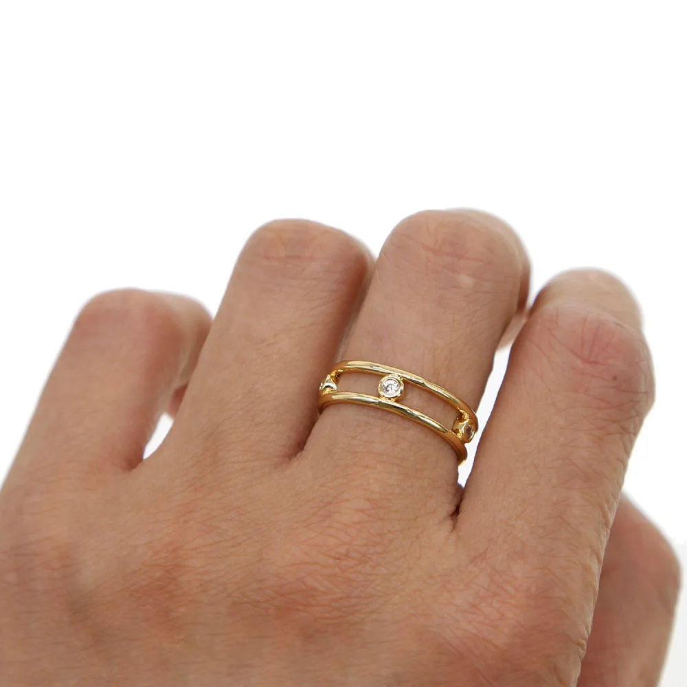 2018 New Fashion Boho Double Lines cz paved round delicate Rings Women's Gift Simple Geometric Bague Dainty Rings Femme Jewelry
2018 New Fashion Boho Double Lines cz paved round delicate Rings Women's Gift Simple Geometric Bague Dainty Rings Femme Jewelry