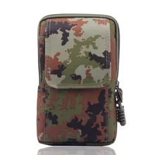 الرجال التمويه جيب للهاتف المحمول متعددة الوظائف الهاتف المحمول حقيبة حقيبة التخزين الخلية المنشورية أو الجرابية مشبك حزام هاتف محمول(China)