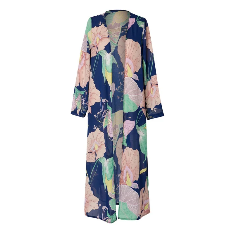 Autumn Beach Sunscreen Blouse Casual Vintage Flora Printed Kimono Cardigan Ladies Long Chiffon Loose Sun Protection Blouse
Autumn Beach Sunscreen Blouse Casual Vintage Flora Printed Kimono Cardigan Ladies Long Chiffon Loose Sun Protection Blouse