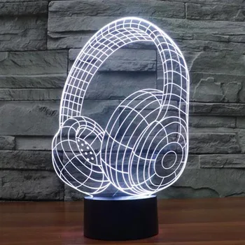 3D DJ Headphone Illusion LED USB Night Light Studio Music Monitor Headset Coloful Earphone Shape LED Table Lamp Home Decoration
3D DJ Headphone Illusion LED USB Night Light Studio Music Monitor Headset Coloful Earphone Shape LED Table Lamp Home Decoration