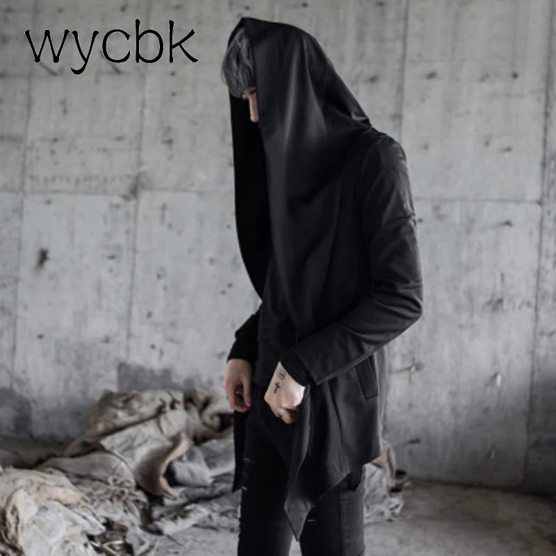 wycbk Men Hooded Jacket Black Gown Best Quality Hip Hop Mantle Hoodie Sweatshirts long Sleeves Cloak Coats Outwear Man Fashion
wycbk Men Hooded Jacket Black Gown Best Quality Hip Hop Mantle Hoodie Sweatshirts long Sleeves Cloak Coats Outwear Man Fashion