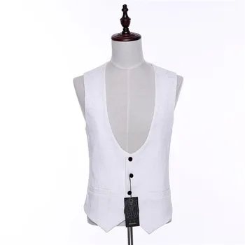 Mens Casual Vest Ivory Leaves Floral Pattern Wedding Tuxedo Blazer Waistcoat Formal Business Masculino Evening Chalecos Hombre 
Mens Casual Vest Ivory Leaves Floral Pattern Wedding Tuxedo Blazer Waistcoat Formal Business Masculino Evening Chalecos Hombre