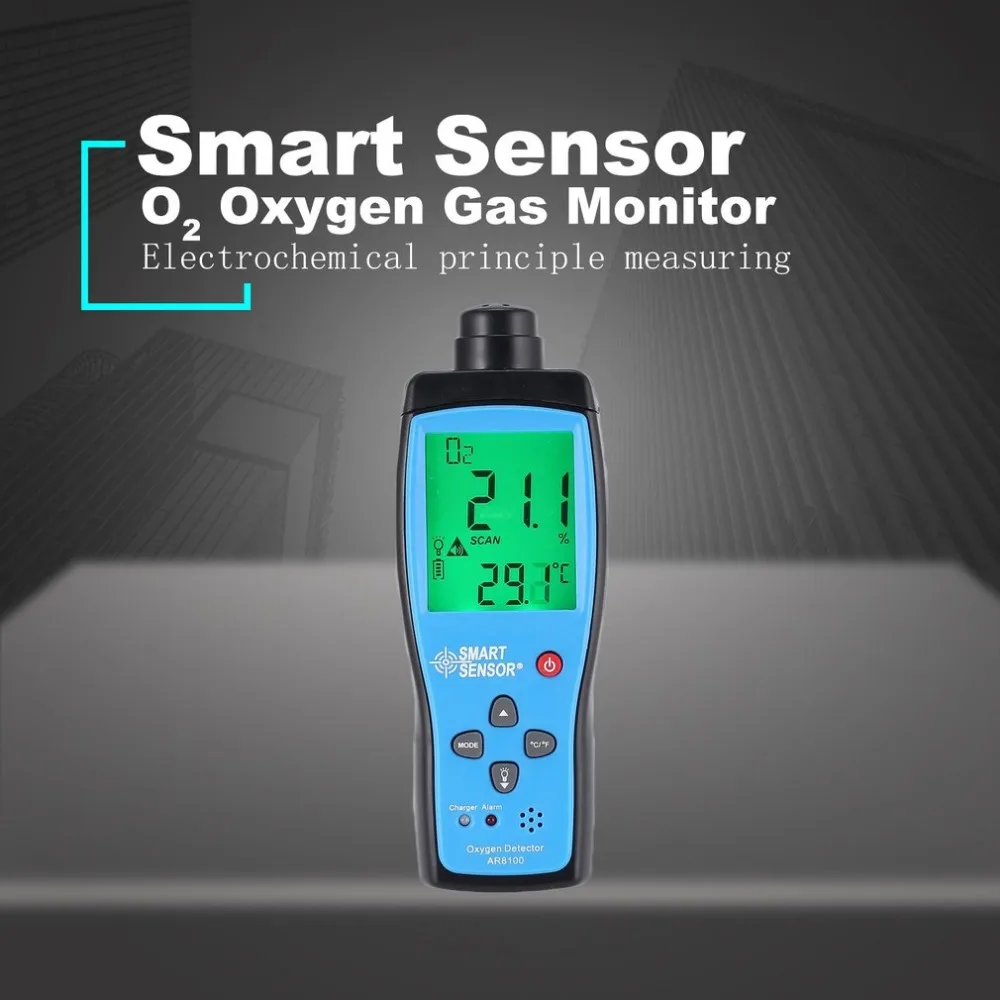 Smart Sensor AR8100 Air Quality Monitor Gas Meter O2 Oxygen TEMP Detector Analyzer Handheld Tester Temperature Thermometer
Smart Sensor AR8100 Air Quality Monitor Gas Meter O2 Oxygen TEMP Detector Analyzer Handheld Tester Temperature Thermometer