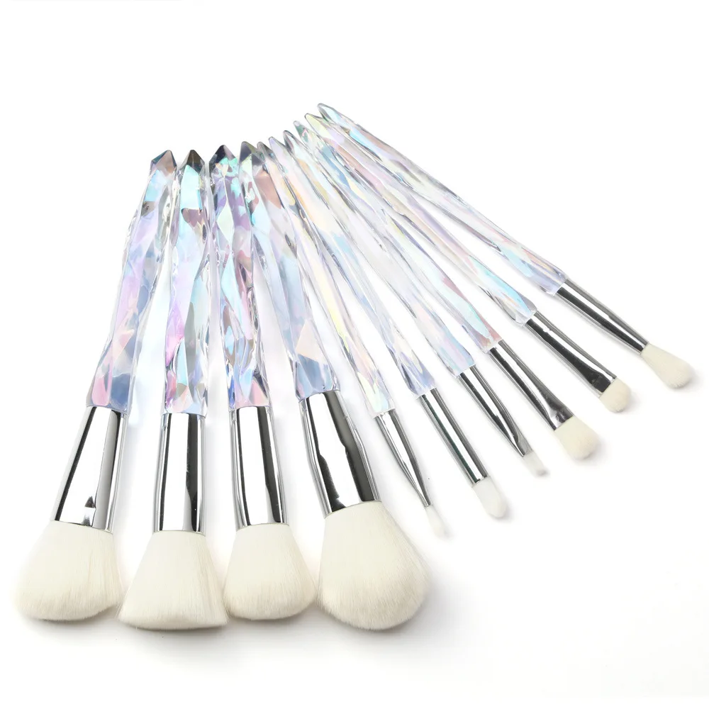 10Pcs Diamond crystal Makeup Brush Set Cosmetic Blush Powder Foundation Brush Eye Shadow Lip Eyebrow Makeup Brushes Kit
10Pcs Diamond crystal Makeup Brush Set Cosmetic Blush Powder Foundation Brush Eye Shadow Lip Eyebrow Makeup Brushes Kit