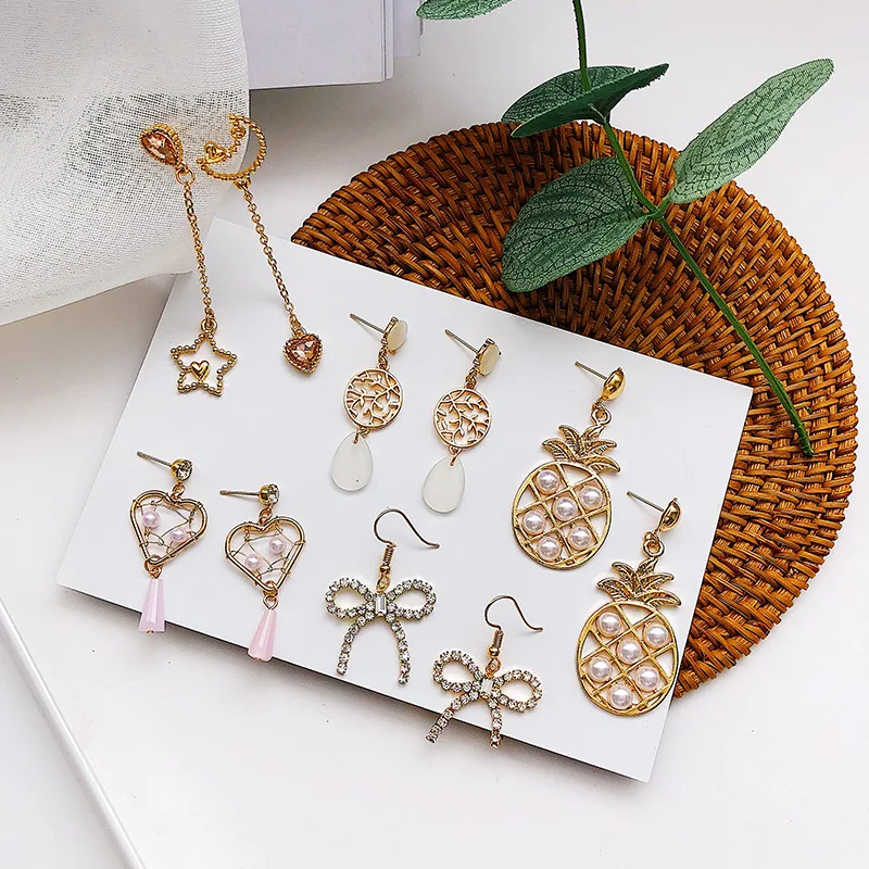 Lovely Cute Women Girl Dangle Earrings Heart/Star/Fruit Design Earring | Украшения и аксессуары