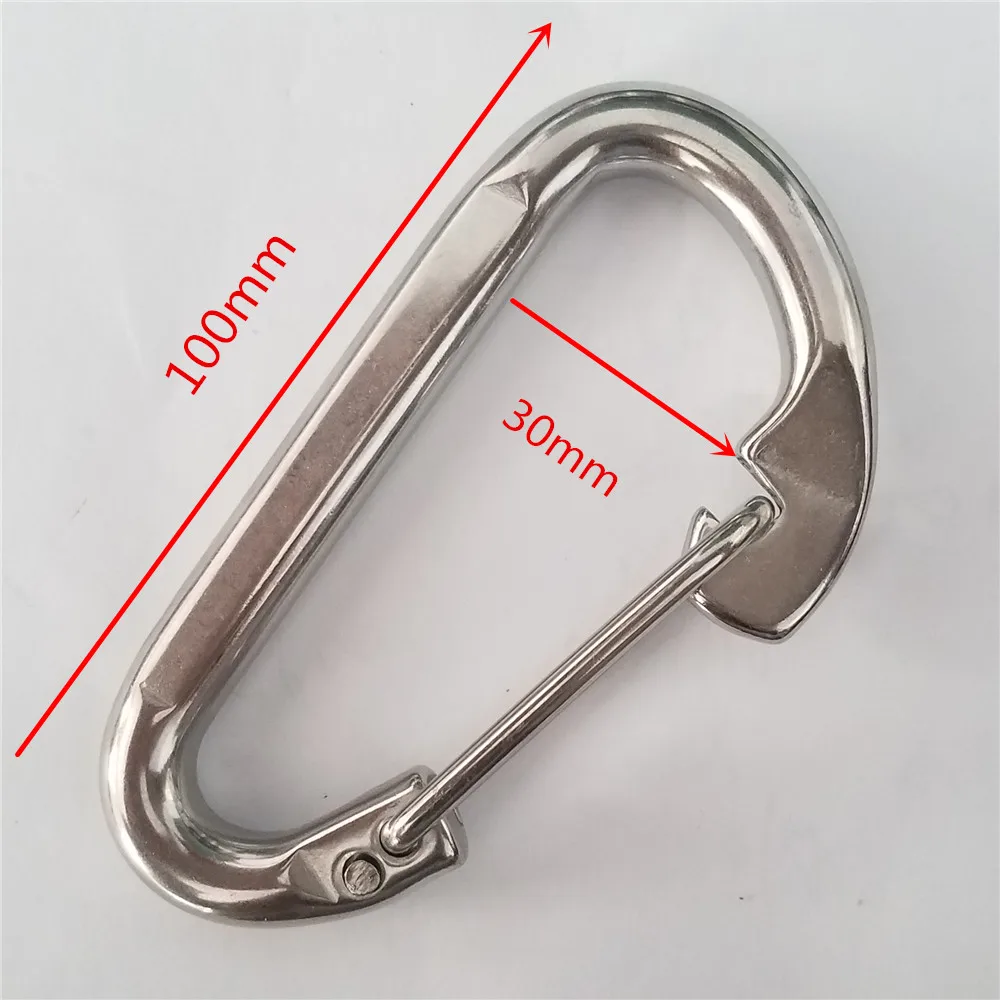 Multifunctional 304 Stainless Steel Spring Snap Carabiner Quick Link Lock Ring Hook 100mm
Multifunctional 304 Stainless Steel Spring Snap Carabiner Quick Link Lock Ring Hook 100mm