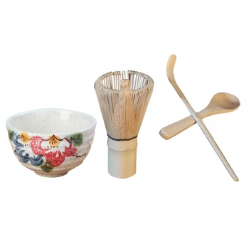 4pcs Japanese Matcha Chasen Whisk Powder Tool Teaspoon Teascoop Tea Scoop Whisk Ceramic Peony Bowl NICE GIFT SET
4pcs Japanese Matcha Chasen Whisk Powder Tool Teaspoon Teascoop Tea Scoop Whisk Ceramic Peony Bowl NICE GIFT SET