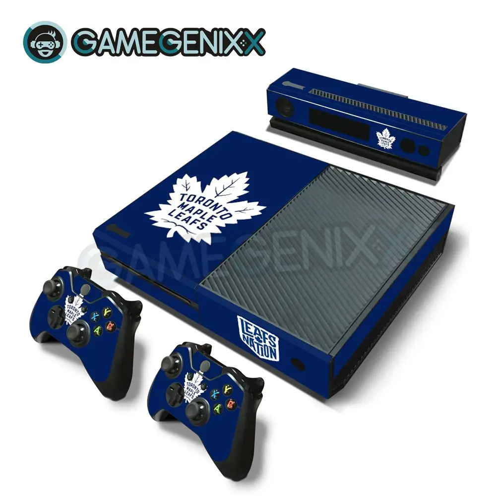 GAMEGENIXX Skin Sticker Vinyl Decal for Xbox one Console and 2 Controllers - Toronto Maple Leafs
GAMEGENIXX Skin Sticker Vinyl Decal for Xbox one Console and 2 Controllers - Toronto Maple Leafs
