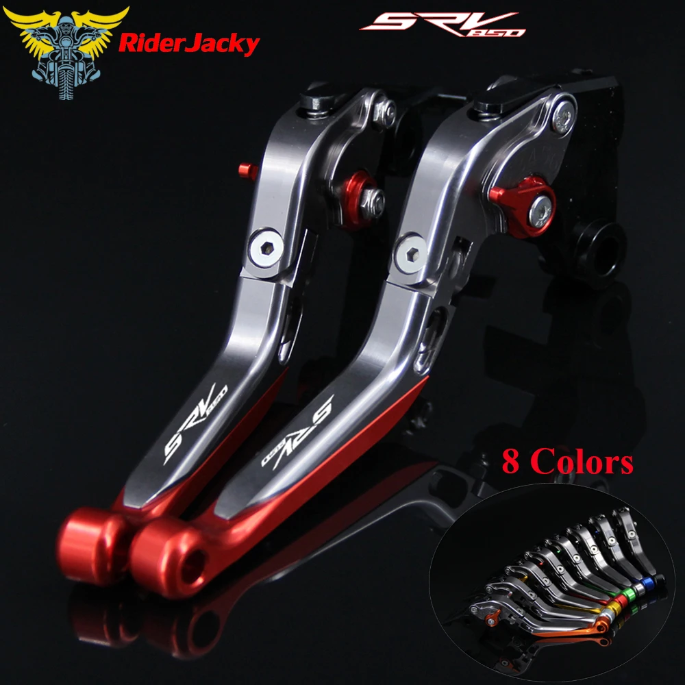 

Logo SRV850 Red+Titanium For Aprilia SRV 850 Srv850 2012-2016 2014 2015 13 CNC Folding Extendable Motorcycle Brake Clutch Levers