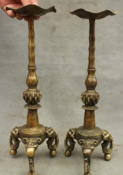 USPS to USA S1521 16" Tibet Bronze Copper Lion Head Statue Buddhism Lotus Candle Stick Holder Pair
USPS to USA S1521 16" Tibet Bronze Copper Lion Head Statue Buddhism Lotus Candle Stick Holder Pair