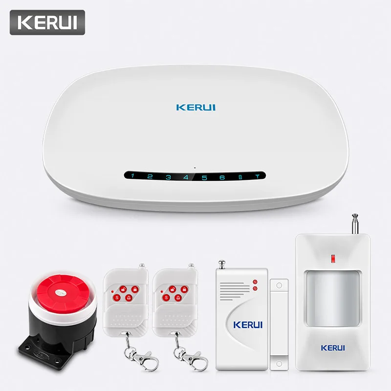 KERUI Wireless Phone APP Remote Control Message Push Home Security Alert Kits Auto Dial W19 GSM GPRS Anti-Theft Alarm System
KERUI Wireless Phone APP Remote Control Message Push Home Security Alert Kits Auto Dial W19 GSM GPRS Anti-Theft Alarm System