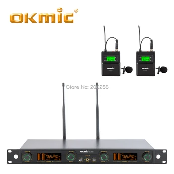OKMIC UHF true diversity OK-392U OK-8000B 2 waist hanging transmitter 2 clip microphone Lavalier Mic digital ID pilot series
OKMIC UHF true diversity OK-392U OK-8000B 2 waist hanging transmitter 2 clip microphone Lavalier Mic digital ID pilot series