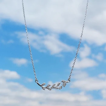 Olive Branch Leaves Clavicle Chain Simple Fresh 925 Sterling Silver Temperament Personality Fashion Female Necklace SNE081
Olive Branch Leaves Clavicle Chain Simple Fresh 925 Sterling Silver Temperament Personality Fashion Female Necklace SNE081