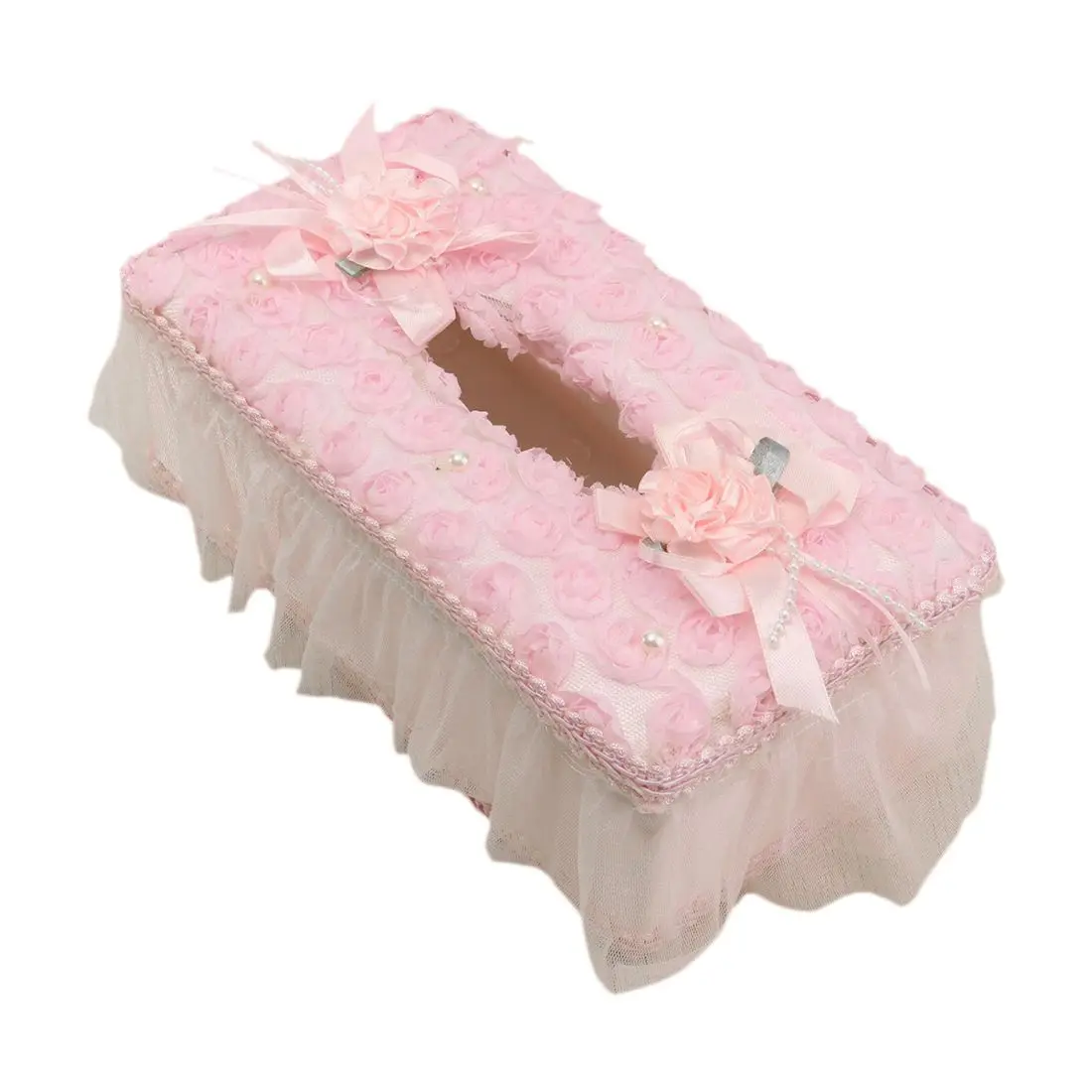 Home Rectangle Floral Lace Tissue Box Case Napkin Storage Cover Paper Holder, Pink
Home Rectangle Floral Lace Tissue Box Case Napkin Storage Cover Paper Holder, Pink
