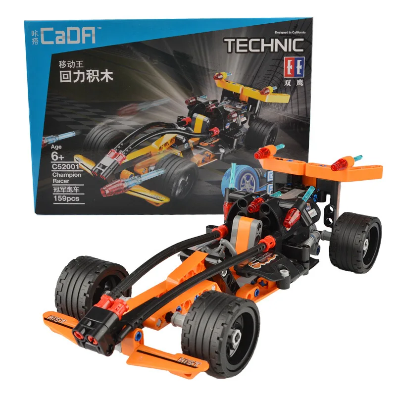 Technic Series Pull Back F1 Racing Car Building Block DIY Enlighten Toy Compatible with LegoINGLYS Educational Toys Car 159 Pcs
Technic Series Pull Back F1 Racing Car Building Block DIY Enlighten Toy Compatible with LegoINGLYS Educational Toys Car 159 Pcs