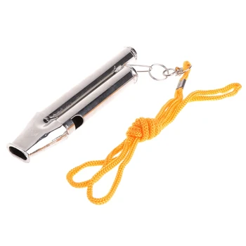 Stainless Steel High Decibel Outdoor Sport Survival Nylon Rope Dual Tone Whistle #35/10L
Stainless Steel High Decibel Outdoor Sport Survival Nylon Rope Dual Tone Whistle #35/10L