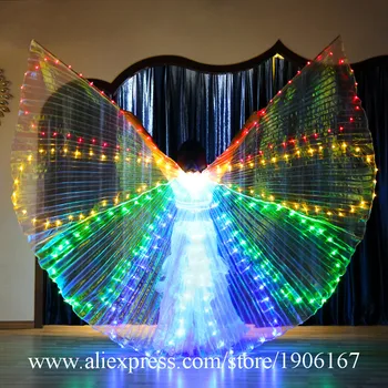 White LED Light Up Halloween Wings Christmas Colorful Led Luminous Belly Dance Cloak Illuminated Stage Performance Props Cloak
White LED Light Up Halloween Wings Christmas Colorful Led Luminous Belly Dance Cloak Illuminated Stage Performance Props Cloak