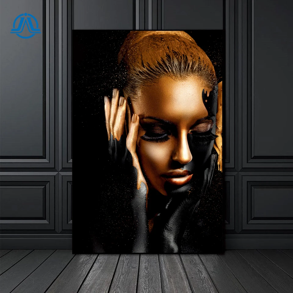 Canvas Painting Wall Art Pictures Prints Black Woman on Canvas No Frame home decor Golden Wall Poster Decoration for Living Room
Canvas Painting Wall Art Pictures Prints Black Woman on Canvas No Frame home decor Golden Wall Poster Decoration for Living Room