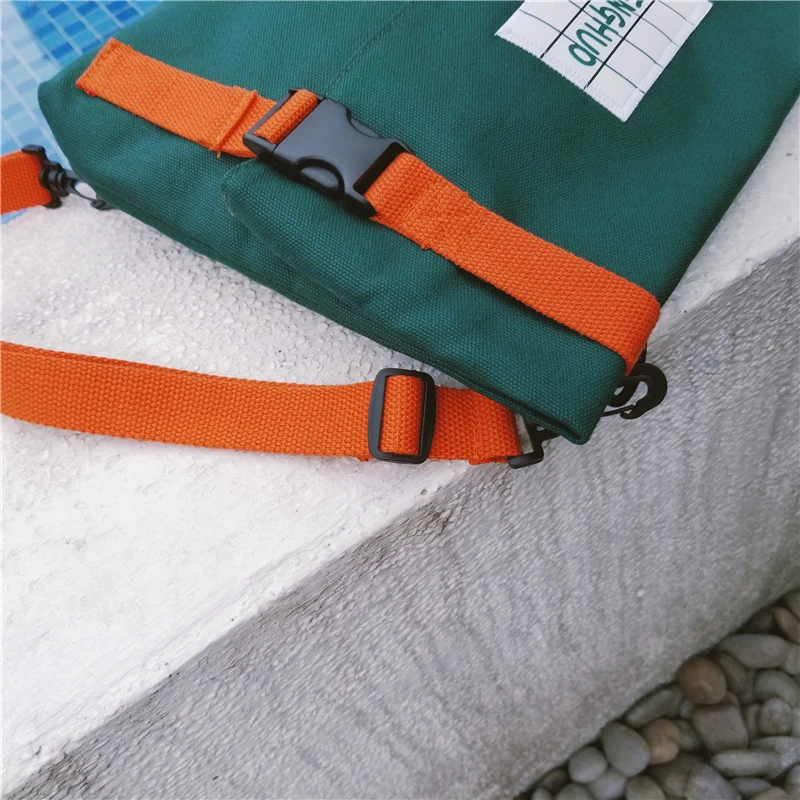 Menghuo Top Quality Women Canvas Backpack Bookbag Female Dual Purpose Shoulder Bag Daily Travel Backpacks Crossbody Bags Mochila (24)