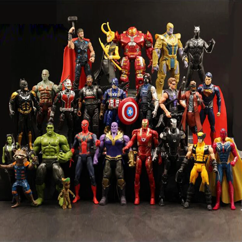 24pcs Marvel Avengers 4 Endgame Infinity War Thanos Iron Spider Man Captain America Black Widow Panther Star Lord Action Figures
24pcs Marvel Avengers 4 Endgame Infinity War Thanos Iron Spider Man Captain America Black Widow Panther Star Lord Action Figures