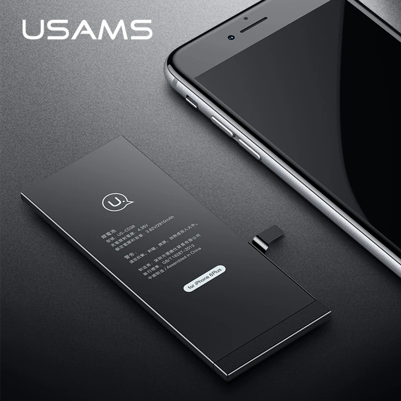 For iPhone 6 Plus Battery USAMS Original For iPhone6 Plus Mobile Phone Lithium Battery Power Capacity 2915mAh Bank With Tools
For iPhone 6 Plus Battery USAMS Original For iPhone6 Plus Mobile Phone Lithium Battery Power Capacity 2915mAh Bank With Tools