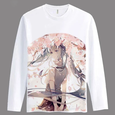 Cartoon Girls/women Hatsune Miku T Shirt Anime Animation Novelty Long Sleeve Men's T-shirt Cosplay Clothing Tops Tee TX037
Cartoon Girls/women Hatsune Miku T Shirt Anime Animation Novelty Long Sleeve Men's T-shirt Cosplay Clothing Tops Tee TX037