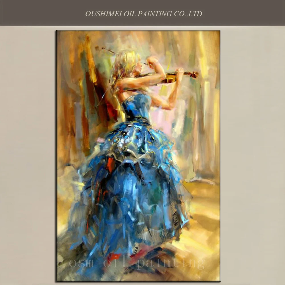 Impression Character Decorative Art Picture Hand Painted Wall Art Sexy Girl in Play the Violin Portrait Oil Painting on Canvas
Impression Character Decorative Art Picture Hand Painted Wall Art Sexy Girl in Play the Violin Portrait Oil Painting on Canvas