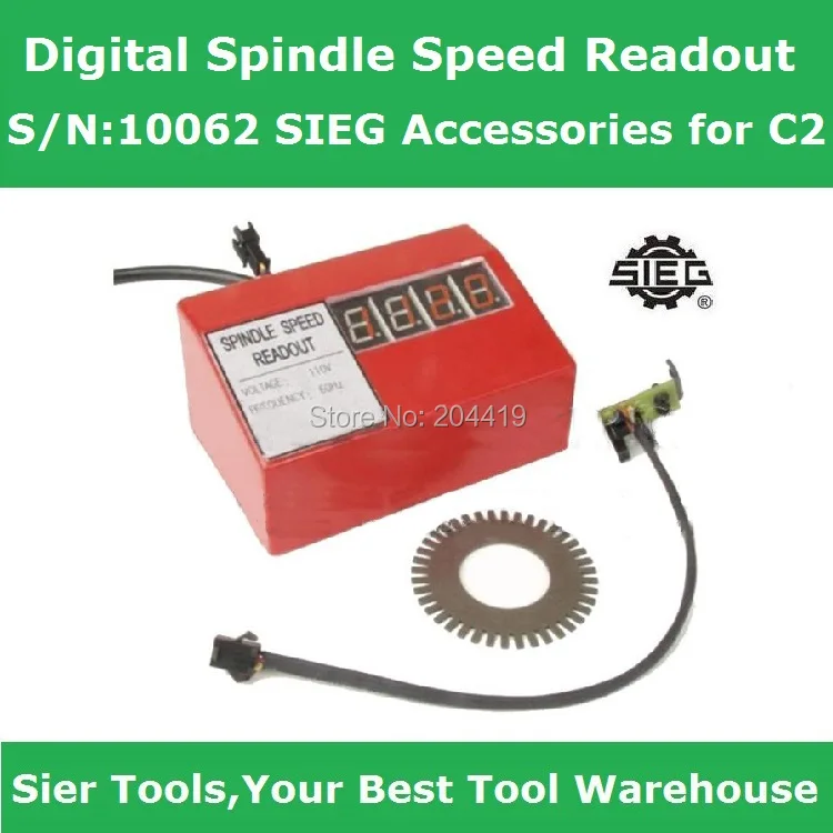 Fress Shipping!/S/N:10062 Digital Spindle Speed Readout/SIEG Accessories for C2/Sier Lathe Accessory
Fress Shipping!/S/N:10062 Digital Spindle Speed Readout/SIEG Accessories for C2/Sier Lathe Accessory