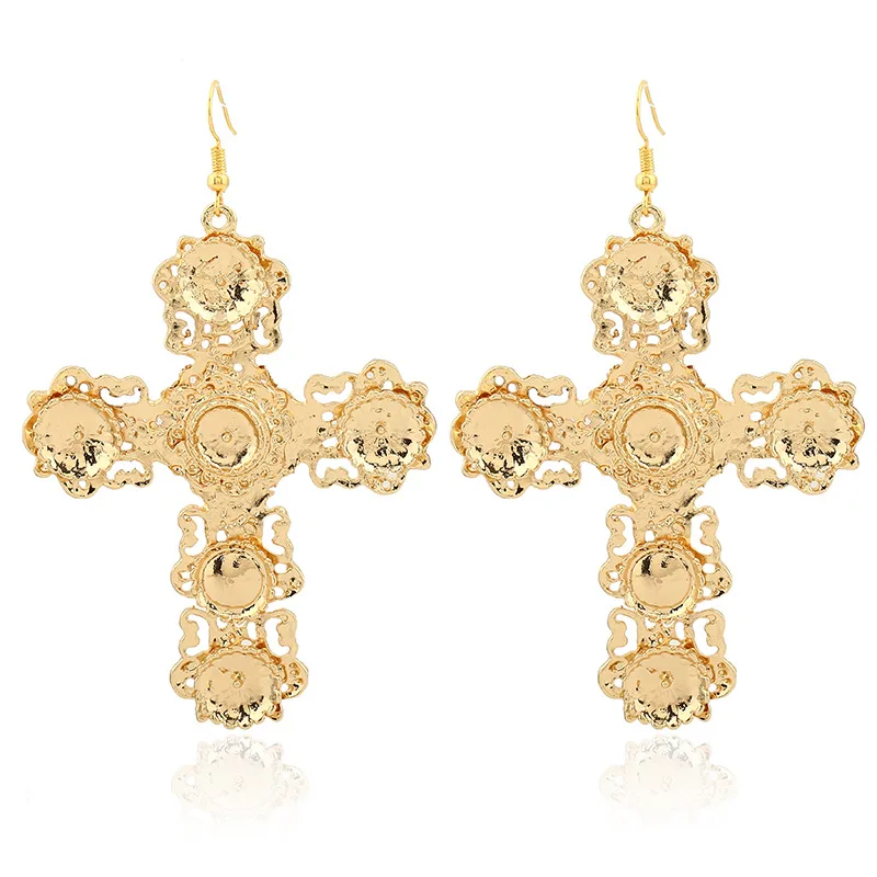 New Arrival Vintage Big Silver Gold Cross Drop Earrings for Women Religion Bohemian Large Long Dangle Earrings Jewelry Brincos
New Arrival Vintage Big Silver Gold Cross Drop Earrings for Women Religion Bohemian Large Long Dangle Earrings Jewelry Brincos