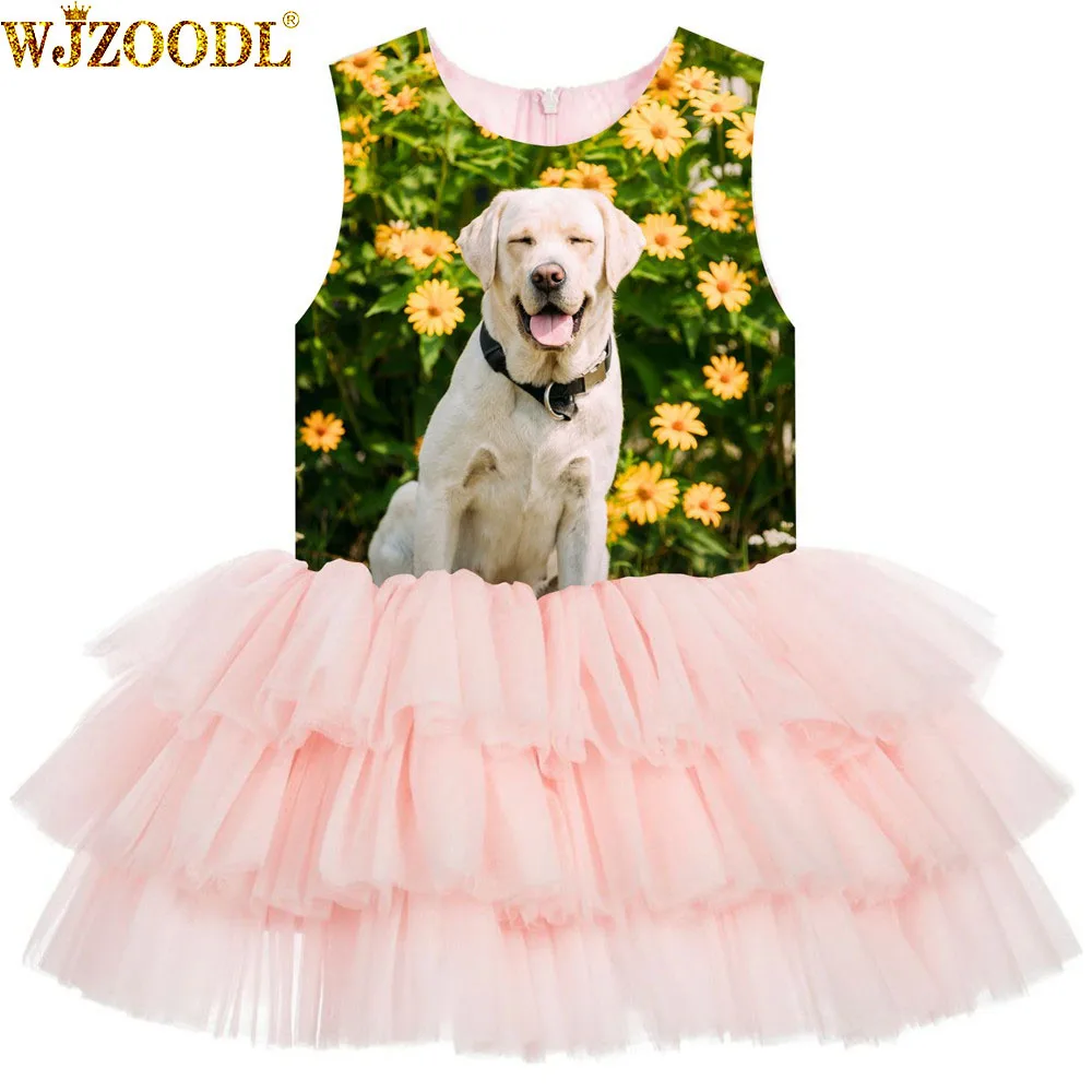 Girl Birthday Party Dress Girls Dresses For Wedding Dogs and flowers print Formal Princess Ball Gown Kids fashion dresse
Girl Birthday Party Dress Girls Dresses For Wedding Dogs and flowers print Formal Princess Ball Gown Kids fashion dresse