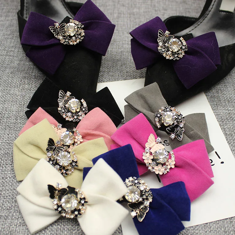 A Pair Winter Fashion Rhinestone Mini Velvet Ribbon Bow Boots High Heel Shoe Clips Pair Decorations
A Pair Winter Fashion Rhinestone Mini Velvet Ribbon Bow Boots High Heel Shoe Clips Pair Decorations