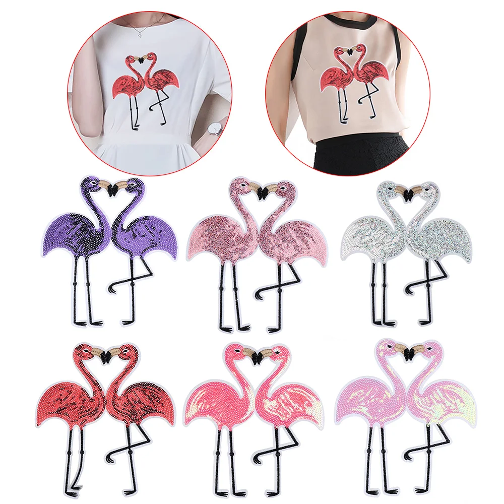 1pc or 2pcs/set Flamingo Shape Applique Embroidery Patch For Clothing Clothes Sew-On Iron-On Sticker Clothes Bags Decoration
1pc or 2pcs/set Flamingo Shape Applique Embroidery Patch For Clothing Clothes Sew-On Iron-On Sticker Clothes Bags Decoration