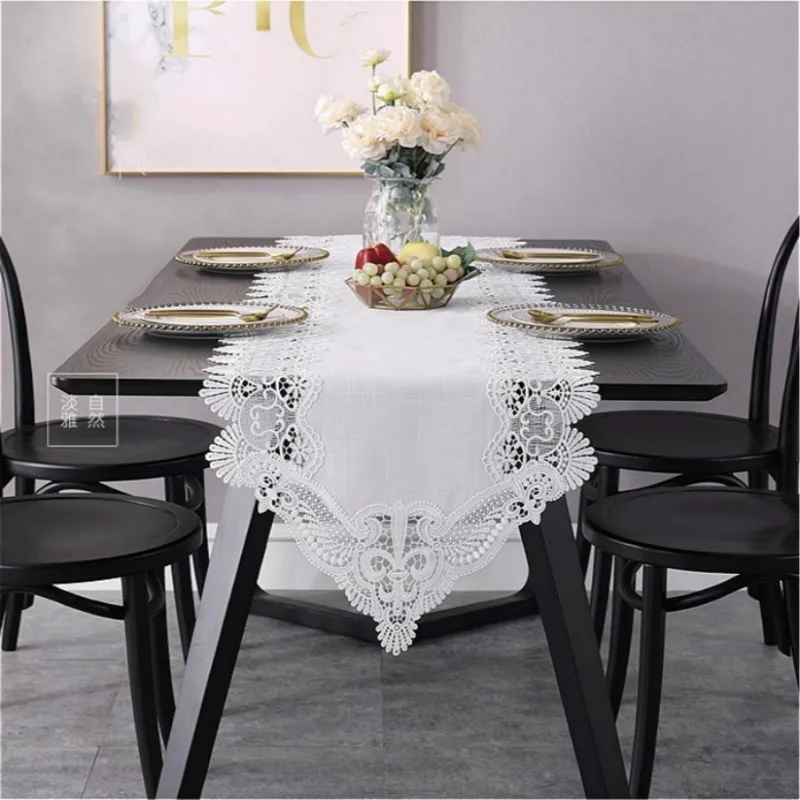 Modern Minimalist Cotton Water Soluble Lace Tablecloth Coffee Table Runner Mats Flag Banquet Christmas Wedding Party Decoration
Modern Minimalist Cotton Water Soluble Lace Tablecloth Coffee Table Runner Mats Flag Banquet Christmas Wedding Party Decoration