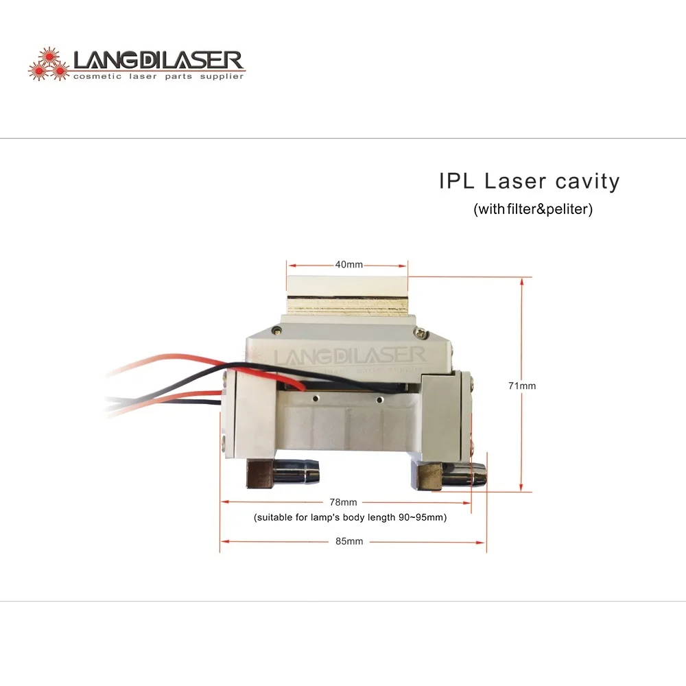 laser cavity for IPL handpiece cavity , for 90*50*7 lamp pass through ( with filter and peltier)
laser cavity for IPL handpiece cavity , for 90*50*7 lamp pass through ( with filter and peltier)